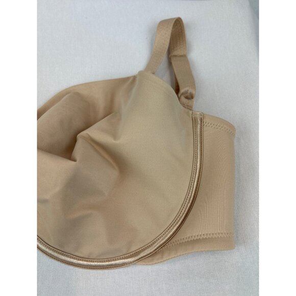 Vanity Fair Beige Full Figure Underwire Bra 38H Lace Accent Adjustable Straps - Picture 3 of 6